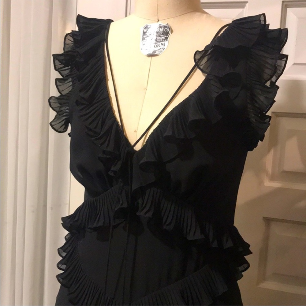 Zimmermann Black Ruffled Dress